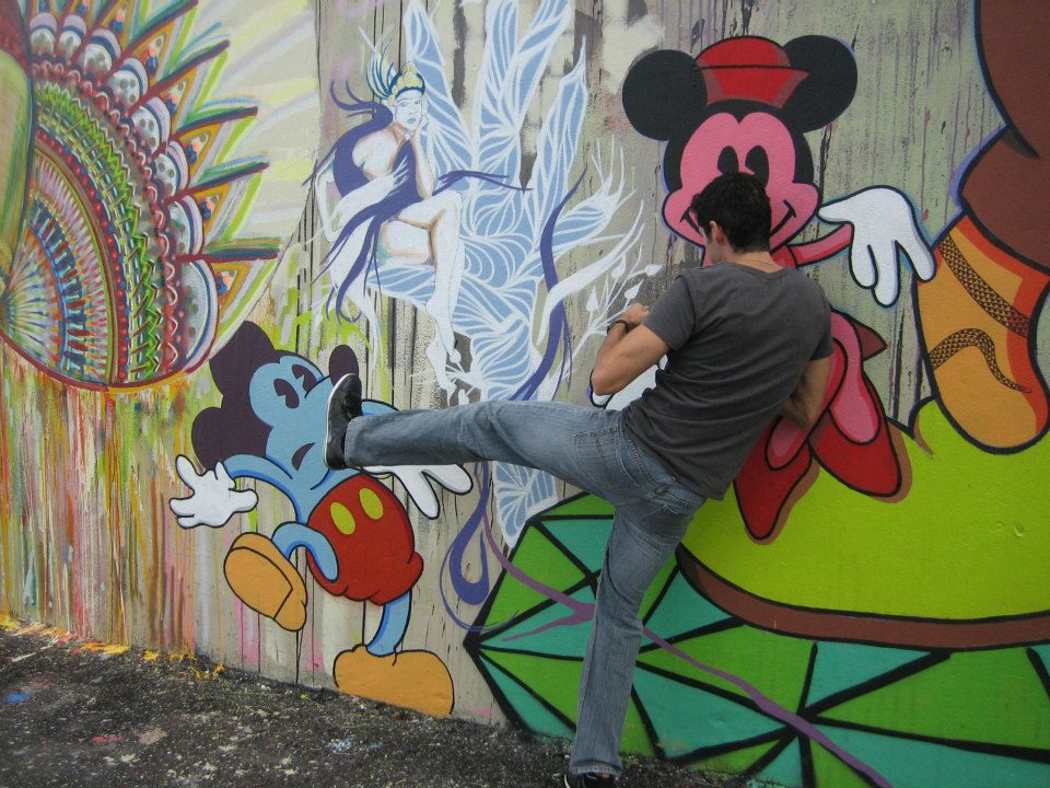 battling mickey mouse